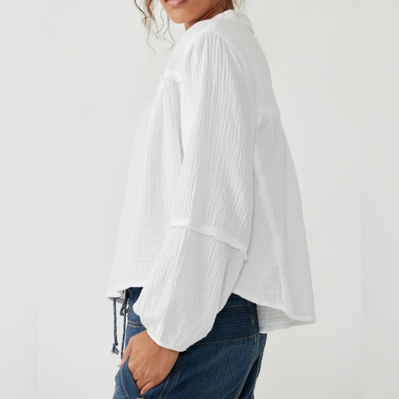 Free People Yucca Double Cloth Top - Picture 3 of 10
